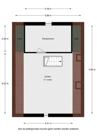 Plattegrond - Driehoefijzersstraat 29, 4765 BH Zevenbergschen Hoek - Driehoefijzersstraat 29 2e verdieping - 2D.jpg